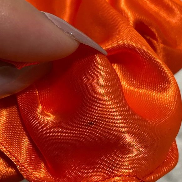 Bright Orange Brand New Satin Scrunchie! - Picture 2 of 2